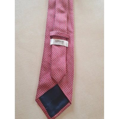 Pre-owned Armani Collezioni Silk Tie In Other