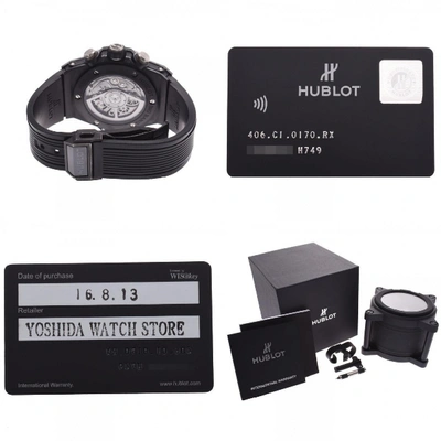 Pre-owned Hublot Silver Ceramic Watch