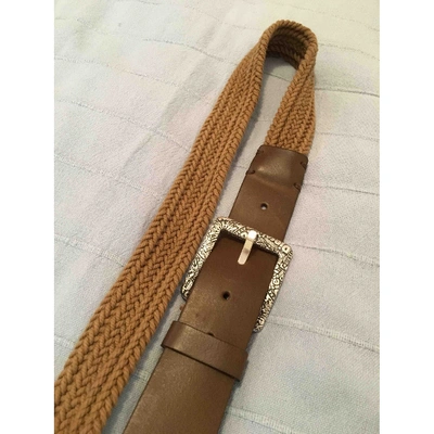 Pre-owned Diesel Cloth Belt In Brown