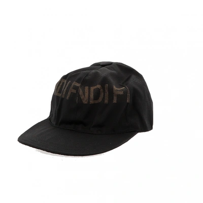 Pre-owned Fendi Black Cloth Hat & Pull On Hat