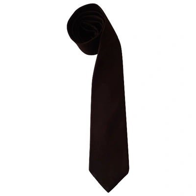 Pre-owned Barba Silk Tie In Brown