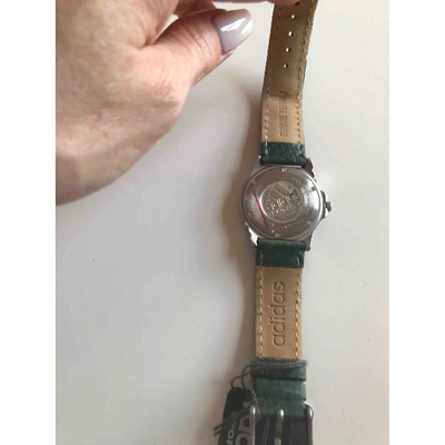 Pre-owned Adidas Originals Watch In Green