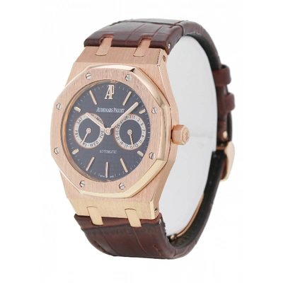 Pre-owned Audemars Piguet Brown Pink Gold Watch