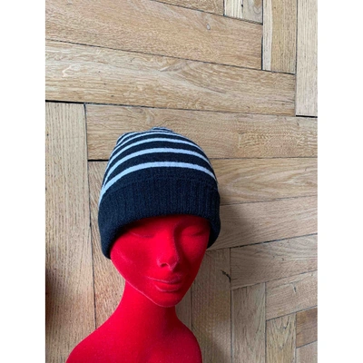 Pre-owned Ami Alexandre Mattiussi Wool Hat In Black