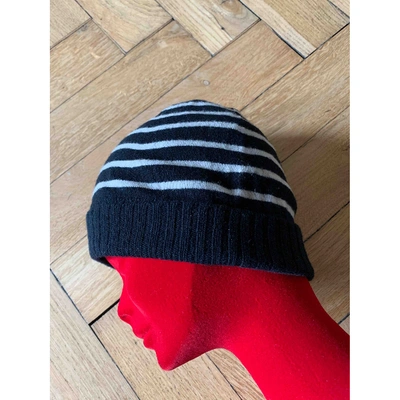 Pre-owned Ami Alexandre Mattiussi Wool Hat In Black