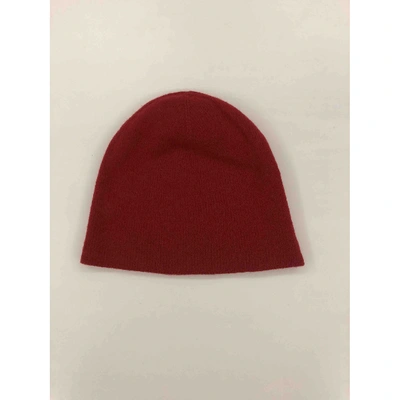 Pre-owned Polo Ralph Lauren Wool Hat In Red
