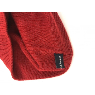 Pre-owned Polo Ralph Lauren Wool Hat In Red