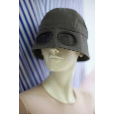 Pre-owned Ymc You Must Create Grey Cotton Hat & Pull On Hat