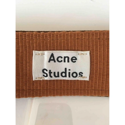 Pre-owned Acne Studios Cloth Belt In Brown