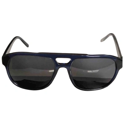 Pre-owned Azzaro Blue Metal Sunglasses
