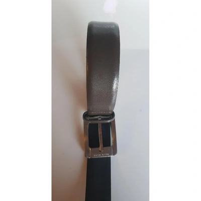 Pre-owned Hugo Boss Brown Leather Belt