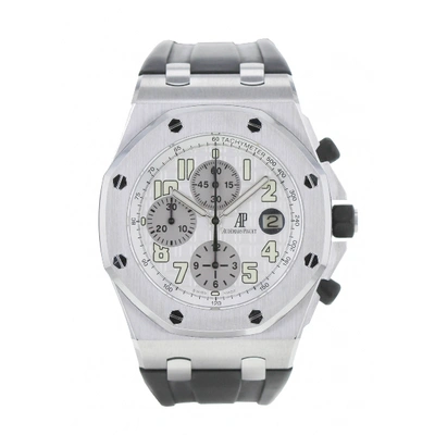 Pre-owned Audemars Piguet Royal Oak Offshore Khaki Steel Watch