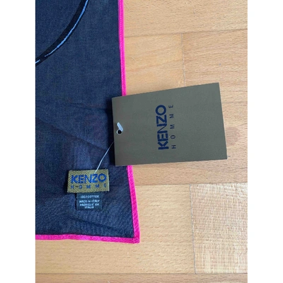 Pre-owned Kenzo Scarf & Pocket Square In Anthracite