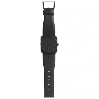 Pre-owned Bell & Ross Br03-92 Watch In Black