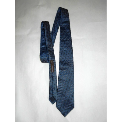 Pre-owned Etro Silk Tie In Blue