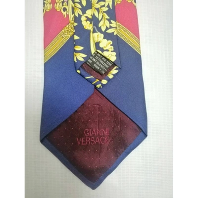 Pre-owned Versace Silk Tie In Multicolour