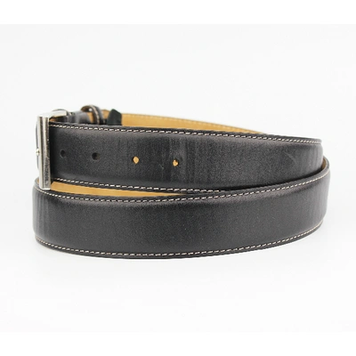 Pre-owned Aspinal Of London Black Leather Belt