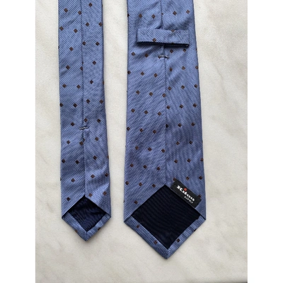 Pre-owned Kiton Blue Silk Ties