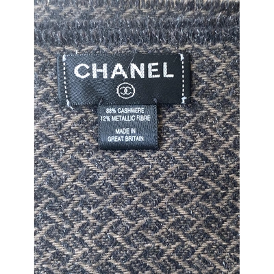 Pre-owned Chanel Brown Cashmere Scarves & Pocket Squares