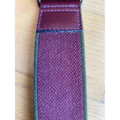 Pre-owned Ferragamo Cloth Belt In Burgundy