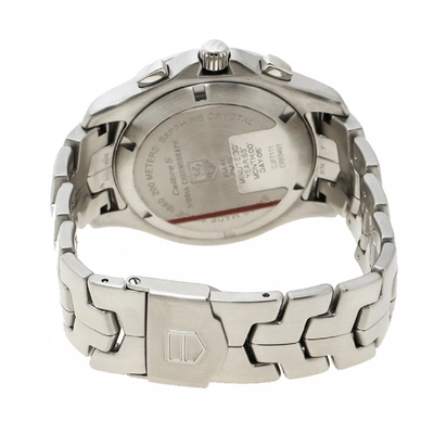 Pre-owned Tag Heuer Link  Silver Steel Watch