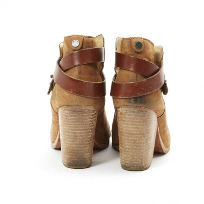 Pre-owned Rag & Bone Camel Leather Ankle Boots