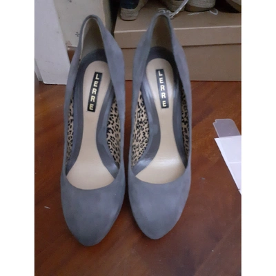 Pre-owned Lerre Grey Suede Heels