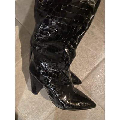 Pre-owned Paris Texas Black Patent Leather Boots