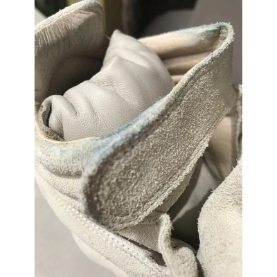Pre-owned Isabel Marant Bayley Grey Suede Trainers