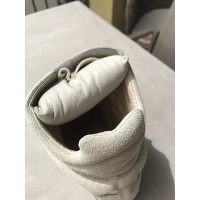 Pre-owned Isabel Marant Bayley Grey Suede Trainers