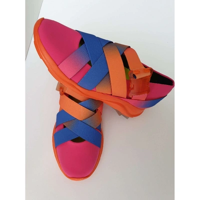 Pre-owned Christopher Kane Multicolour Leather Trainers