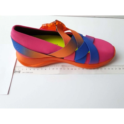Pre-owned Christopher Kane Multicolour Leather Trainers
