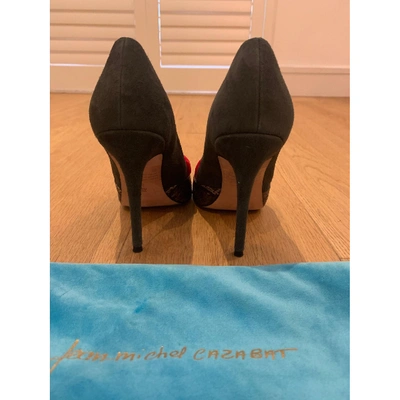Pre-owned Jean-michel Cazabat Anthracite Suede Heels