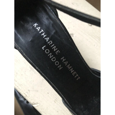 Pre-owned Katharine Hamnett Leather Heels In Black