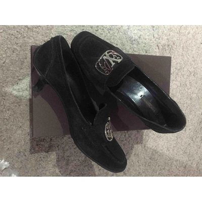 Pre-owned Louis Vuitton Flats In Anthracite