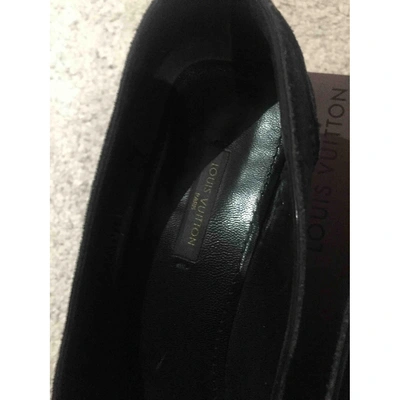 Pre-owned Louis Vuitton Flats In Anthracite