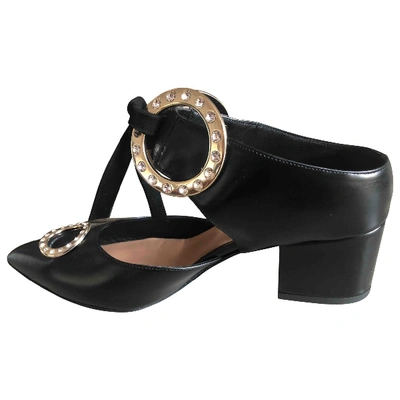 Pre-owned Coliac Leather Heels In Black