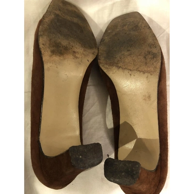 Pre-owned Pierre Cardin Heels In Brown