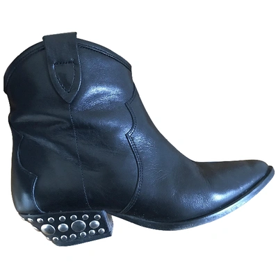 Pre-owned Isabel Marant Black Leather Boots