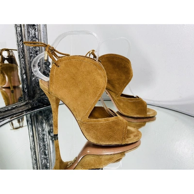 Pre-owned Aquazzura Sexy Thing Sandal In Brown
