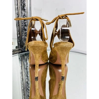 Pre-owned Aquazzura Sexy Thing Sandal In Brown