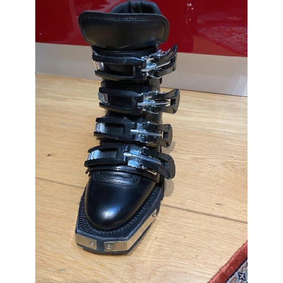 Pre-owned Dsquared2 Black Leather Ankle Boots