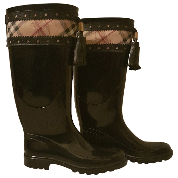 burberry patent leather boots