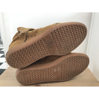Pre-owned Isabel Marant Betty Leather Trainers In Brown