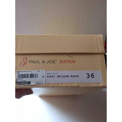 Pre-owned Paul & Joe Sister Leather Heels In Black
