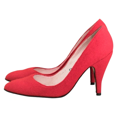 LEMAIRE Pre-owned Cloth Heels In Red