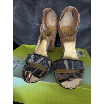 Pre-owned Ted Baker Brown Leather Sandals