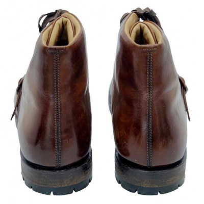 Pre-owned Berluti Brown Leather Ankle Boots
