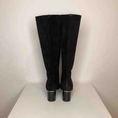 Pre-owned Lanvin Black Suede Boots