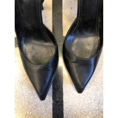 Pre-owned Jil Sander Leather Heels In Black